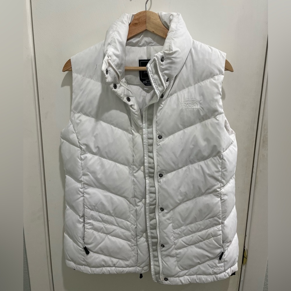 North Face Women’s Puffer Vest - white M